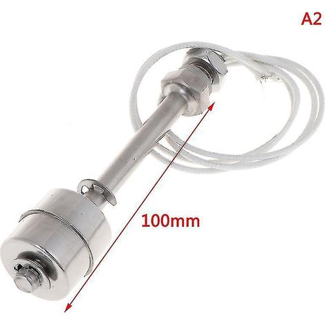 Mini indicateur de niveau d'eau vertical, interrupteur à flotteur en acier inoxydable Hfmqv-100mm- (1/4)