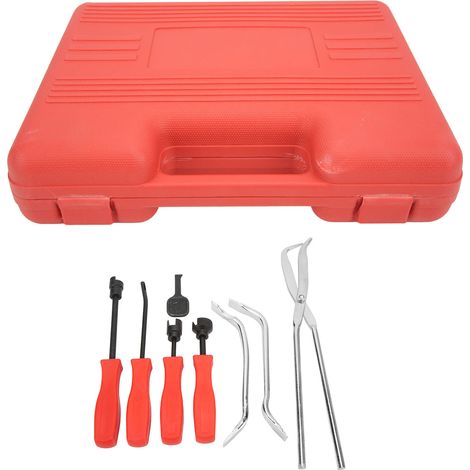 Kit d'extracteurs de freins à tambour universels en acier 45 avec revêtement chromé par oxydation et coffret de rangement (8 pièces). (1/5)