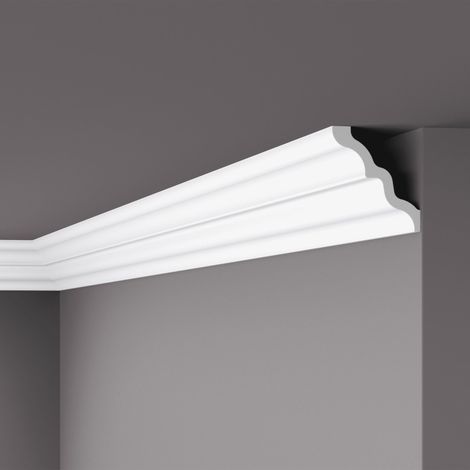 Eckleiste NMC SM NOMASTYL Noel Marquet Zierleiste Stuckleiste Modernes Design weiß 2 m (1/5)