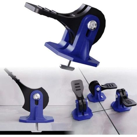 Assortiment d'outils pour carrelage, kit de nivellement de carrelage, 50 pièces - Bleu (1/4)