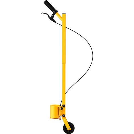 Mophorn Markierstock Markierstange Markierwagen Markierungsroller 1 Rad Gelb, für Parkplätze, Straßen, Einkaufszentren und Sportplätze, aus Kohlenstoffstahl, 3 Linienoptionen, mit Adapterdüse (1/5)