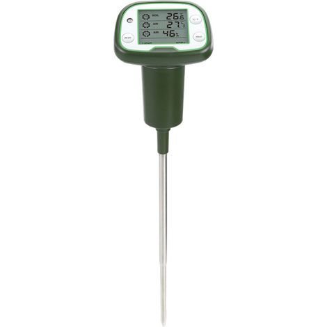 Soil moisture meter, air temperature and humidity detector, digital plant environment tester for greenhouse planting (1/5)