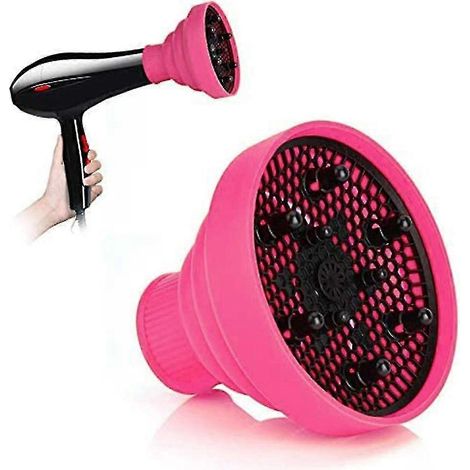 Housse universelle pliable en silicone pour sèche-cheveux, idéale pour coiffer les cheveux.