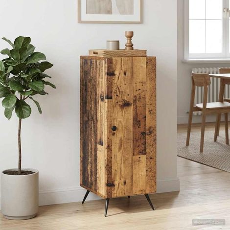 vidaXL Credenza Legno antico 33 x 34,5 x 90 cm Legno ingegnerizzato (1/5)