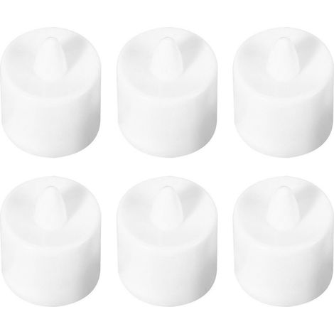 24 bougies LED sans flamme, bougies électriques rechargeables à piles bouton, 2 modes de lumière, rouges, pour fêtes, déco d\'ambiance, pack de 24 (1/5)
