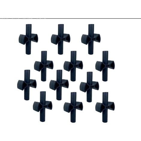 72 croix de renfort pour trampoline – Support stable et résistant – Sécurité renforcée pour les enfants
