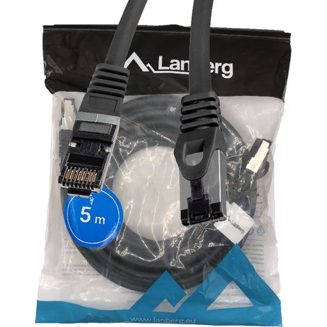 LAN-Internetkabel RJ45 Patchkabel Cat.8.1 SFTP schwarz 5 m (1/5)