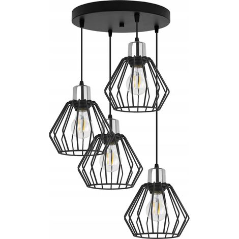 LAMPADA A SOSPENSIONE, LAMPADARIO DA SOFFITTO, PARALUME IN FILO, LED