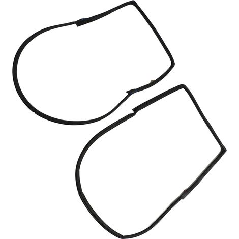 2 Türdichtungen für die Vordertür, wasserdicht, winddicht, Gummi, 55395274AW für Jeep Wrangler JK 2007-2018 (1/5)