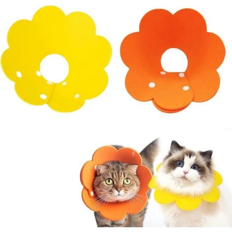 Collerette de Récupération - Élisabéthains - Anti-Léchage - Ajustable - Floral - Confortable (1/4)