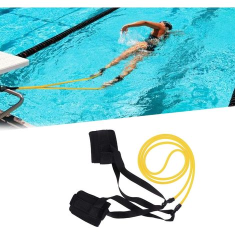 Bouée de natation pour les pieds, fitness, corde de traction pour l'entraînement, 6 x 9 x 4 mètres, jaune (1/5)