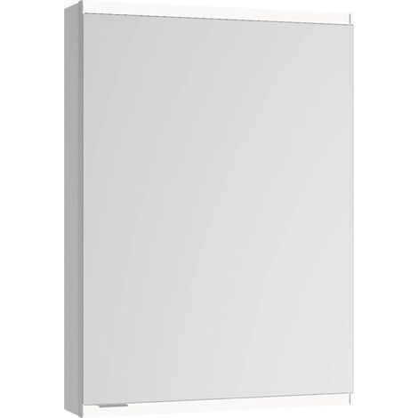 Armario con espejo Royal Modular 2.0 600x700x160mm anodizado plateado iluminado, empotrable, 1 enchufe KEUCO