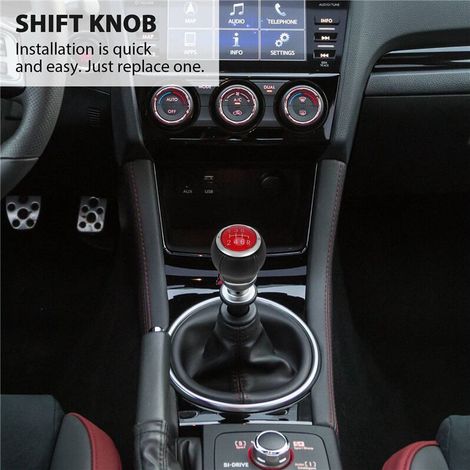 Schaltknauf für WRX STI 6-Gang, kompatibel mit Impreza WRX STI 2009-2018 (1/2)