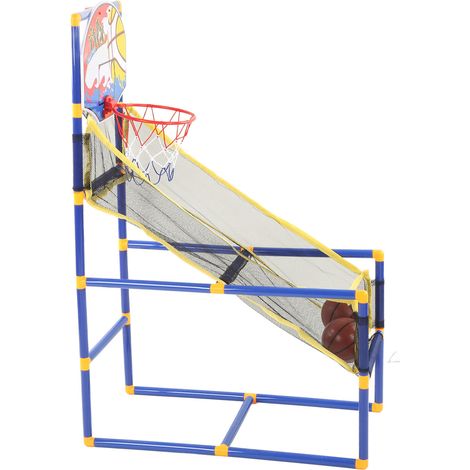 Tragbares und abnehmbares Arcade-Basketballspiel für zwei Spieler, gedacht für Kinder und geeignet für den Gebrauch zu Hause und im Innen-/Außenbereich. (1/4)