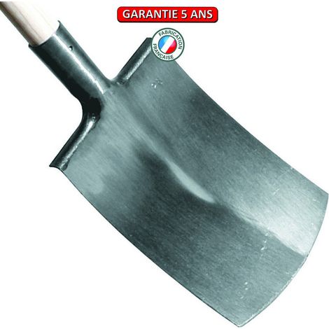 OUTILS PERRIN Bêche Bretagne polie 32 tranchant bombé sans manche (1/2)