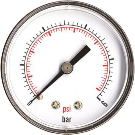 MANOMETRE SEC A RACCORDEMENT AXIAL