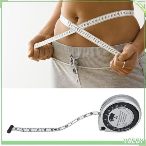 Ruban à mesurer corporel - FAFEICY - 150 cm - Ruban PVC - Boîtier plastique rétractable - Double échelle (1/5)