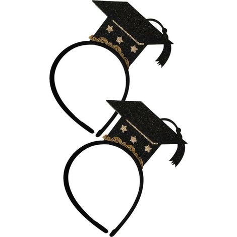 2 Pièces Chapeau Cerceau De Cheveux 2022 Fournitures De Fête De Remise Des Diplômes Bandeau De Fête De Remise Des Diplômes Mini Chapeau Mini Diadème Décorations De Cheveux (1/5)