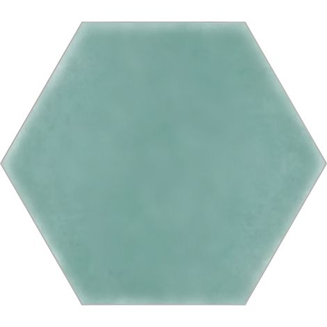 Carrelage hexagonal Nordic vert aqua 15x17 cm (1/2)