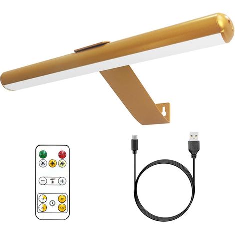 Lampada da disegno a LED magnetica con telecomando, regolazione della temperatura del colore, finitura oro, adatta per gallerie d'arte e illuminazione decorativa, 30 cm. (1/5)