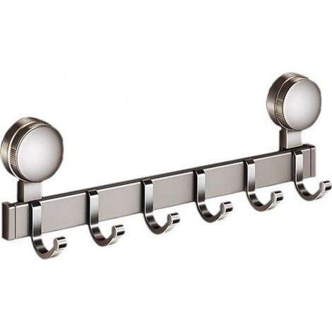 Duschhaken mit Saugnapf aus Aluminium und ABS – Haftung auf verschiedenen Oberflächen und verstellbare Haken für Bad/Küche/Wohnzimmer (1/4)