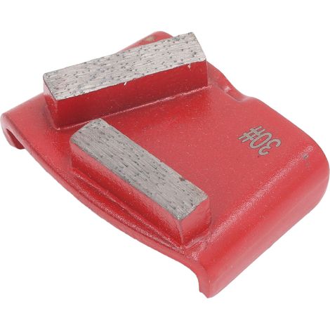 blocs de ponçage pour béton, blocs de ponçage diamantés rouges n° 30, adaptés au ponçage de surfaces irrégulières, au ponçage de peinture de sol, au polissage du béton, au décapage de peinture de sol, (1/5)