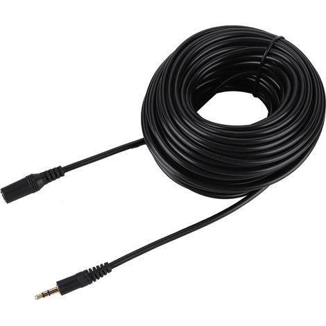Câble d'extension audio auxiliaire jack 3,5 mm mâle vers femelle pour smartphone et casque stéréo, 15 m (1/5)