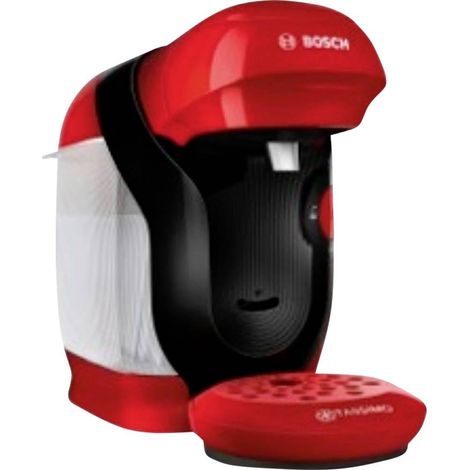Machine à café multi-boissons, TAS113E, plus de 70 boissons chaudes, OneTouch, cafetière à dosettes, compacte, Intellibrew, rouge