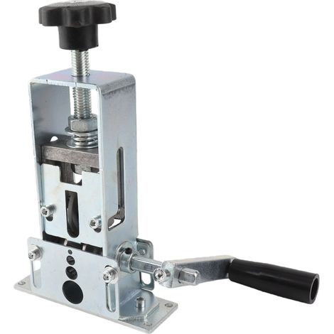 Abisolierzange für Hand- oder Bohrmaschinenbetrieb, geeignet für Drahtdurchmesser von 1 bis 21 mm, robuste Eisenkonstruktion (1/5)