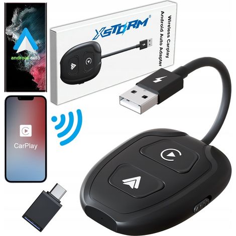 Adattatore Wi-Fi Bluetooth 2 in 1 per Android Auto e CarPlay iPhone xstorm (1/5)