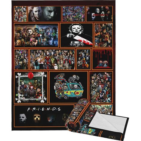 Couverture En Laine - Flanelle Douce Et Chaude - Pour Décoration Halloween Noël Anniversaire - Usage Intérieur Toute Saison - 150 x 200 cm