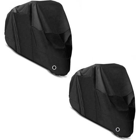 2x Copertura Moto Craftride XL Telo moto impermeabile in nero