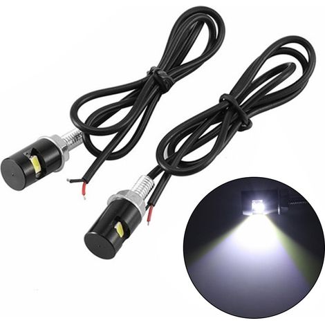 Feu De Plaque D'immatriculation - LED 12 V - Blanc 6000 K - Fixation Par Vis - Universel - 2 Pièces (1/5)