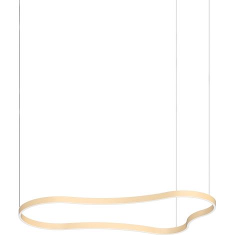 Ideal Lux Sospensione Waves-3 1 luce LED integrato oro alluminio