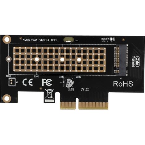 SK4 PCIe 3.0 x 4 NVMe-Adapterkarte für NVMe m.2 SSD, PCIe x 4 x 8 x 16 Steckplätze (1/5)