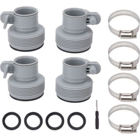 Adaptateur de tuyau de type B avec collier de remplacement pour pompes filetées Intex FIT ARU Pince de piscine de type B sur raccords Convertisseur Accessoire de piscine (1/5)