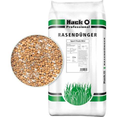 HACK Engrais pour gazon d'été Sport Finale MINI 25 kg Engrais pour gazon Engrais professionnel pour terrains de sport