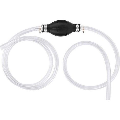 Fuel Siphon Pump, 2m Fuel Delivery Siphon Pump Kit, High Flow Portable Water Pump Hand Siphon Hose, 2 Pvc (1.2m+0.8m) Car Gasoline Delivery (1/5)