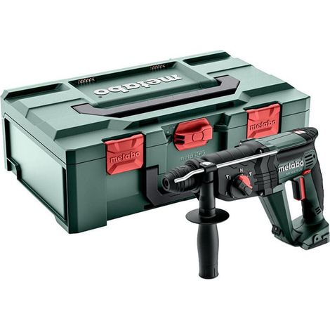 Metabo – Marteau perforateur sans fil 18V – SDS-plus – 2.1J – 5200 coups/min – Pour béton armé et maçonnerie – Poids 2.6kg