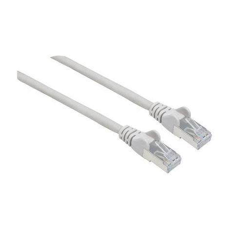 Intellinet 740678 RJ45 Câble réseau, câble patch CAT 6a S/FTP 1.00 m gris feuille de blindage, blind