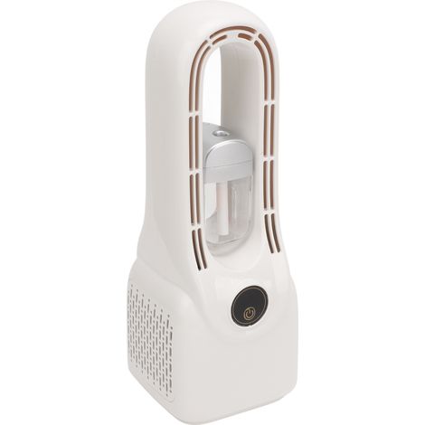 Ventilateur sans pales avec brumisateur intégré, 6 vitesses, silencieux, USB, avec lumières colorées, idéal pour la maison, la chambre ou le bureau. (1/5)