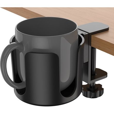 Porte-gobelet à clipser pour table – Tasses à eau et à café – Non perforé – 8,2 x 8,2 x 7 cm (1/5)