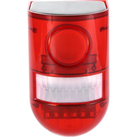 1 Lampe alarme solaire, 110dB, 6 LED, détecteur mouvement, étanche, pour ferme, entrepôt (1/5)