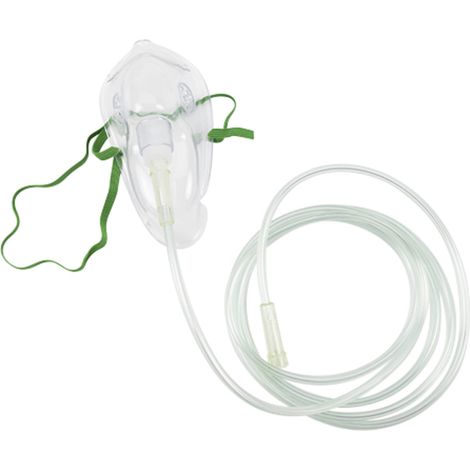 Masque 'Š¢ oxygne adulte avec tuyau de 2,1 m (1/4)