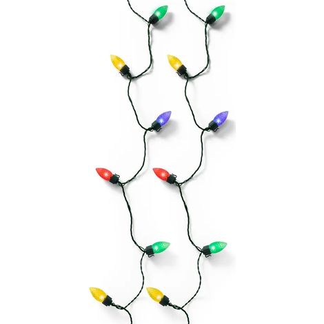 LED Lichterkette Vintage grün multicolor 19,8 m für draußen (1/4)