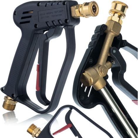 Pistola per Idropulitrice 5000PSI – Connessione M22 e Attacco Rapido 1/4"  Max 300°C, 300 Bar  Compatibile con Kärcher, Kranzle