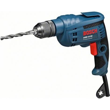 Bosch Professional – Perceuse-visseuse électrique 600W – Mandrin 1-10 mm – Couple 20Nm pour perçage acier et bois – Léger et ergonomique pour zones difficiles - GBM 10 RE (1/10)