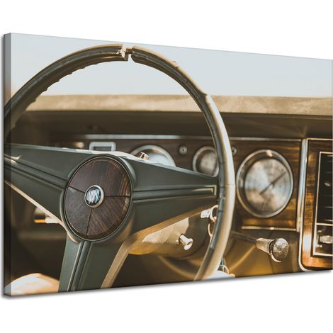 Vintage-Auto-Leinwanddruck 120x80 cm