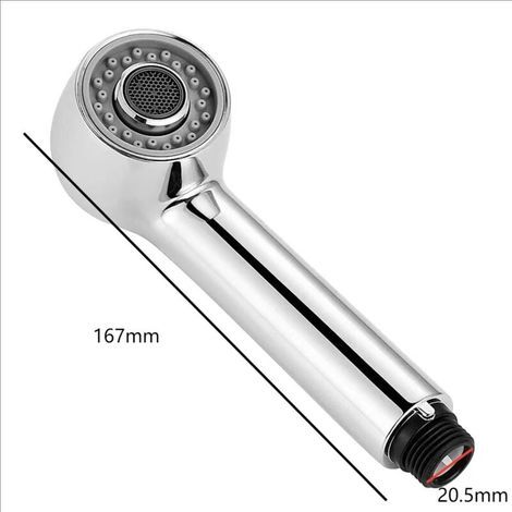 Douchette Robinet Cuisine Jets Tête de Douche Remplacement Douchette pour Mitigeur Cuisine, Chromé (1/4)