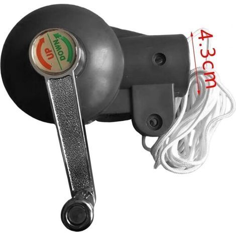 Accessoire pour parasol – Pièces de rechange manivelle et support – Matériaux polypropylène et métal – Installation rapide (1/3)